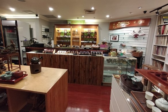 The tea shop. 