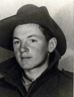 Billy Young at 15, before departing Australia for Malaya in September 1941.