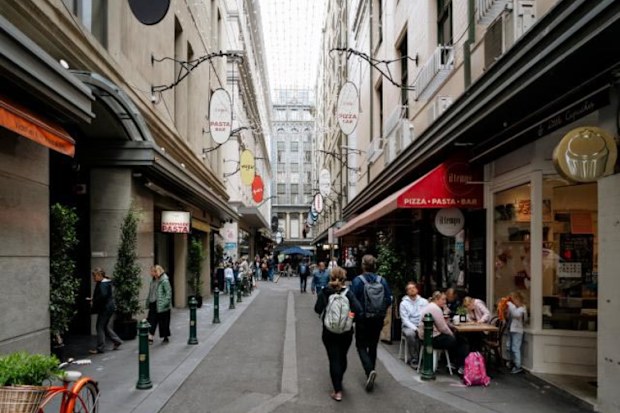 Degraves Street in Melbourne is one of the city’s trendy laneways.