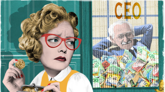 While its logical a position such as CEO deserves higher pay than other roles, the disparity is getting harder to stomach.