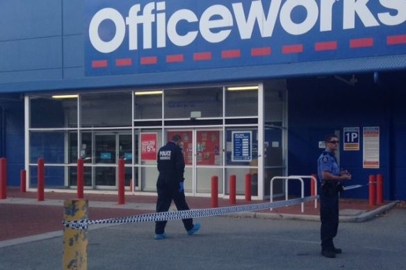Police were responding to a robbery at Officeworks in East Perth when they Tasered Mr Riley.