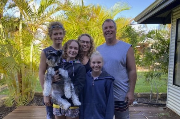 The Beales family believe they will need to demolish their house. They hid in the bathroom together as the cyclone hit Kalbarri.