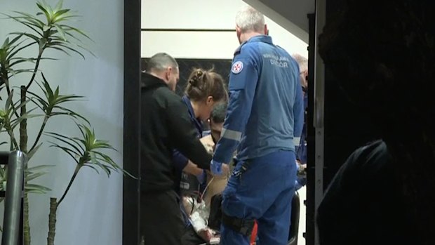 A man has been seriously injured after an alleged home invasion in Greenacre.