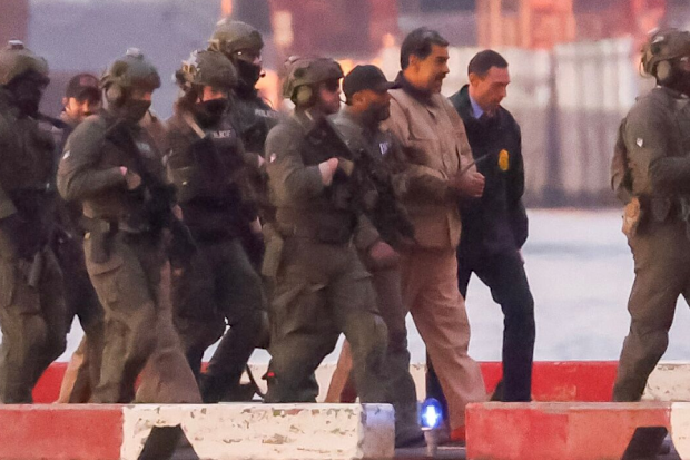 Venezuelan President Nicolás Maduro is escorted to the courthouse in Manhattan after his capture at the start of this month.