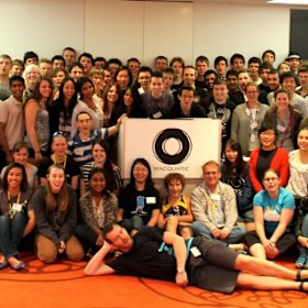 Dr James Curran and 2012 National Computer Science School tutors and participants