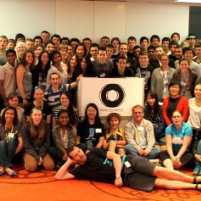 Dr James Curran and 2012 National Computer Science School tutors and participants