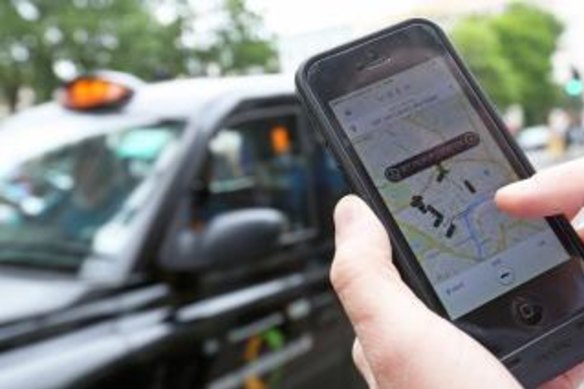 A ride sharing driver was forced to flee from his car on Friday night. 