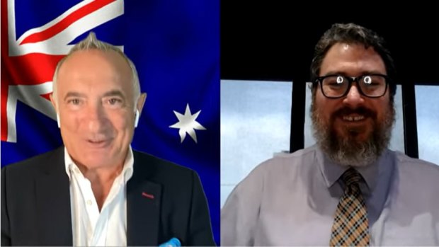 Former Hillsong pastor Pat Mesiti interviews Dawson LNP MP George Christensen in the Prayer and Pushback online event.  