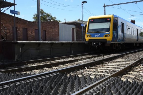 Anti-trespass panels have been installed at some Melbourne train stations.
