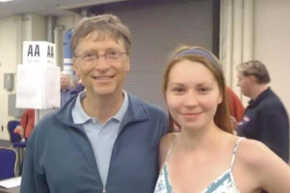 Mila Antonova discussed playing bridge with Bill Gates in an online video.