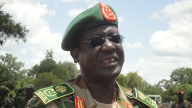 Former South Sudanese army general James Hoth Mai.