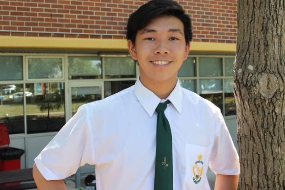Alexander Van Phan, from James Ruse Agricultural High School, who topped the state in extension 2 maths in the 2020 HSC.