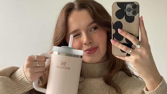 Tweens and their favourite water bottles - the Stanley.