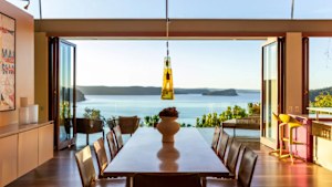 This Sunrise Road property, bought by Quadrant chairman Chris Hadley for just over $24 million, has sweeping views to Lion Island and beyond to the Central Coast. 