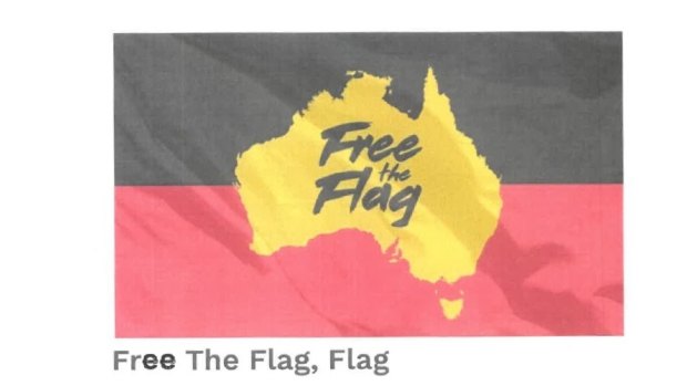One of the flags offered for sale by the operators of the Free the Flag website.