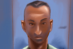 Lamarre-Condon, depicted in a court sketch, is due to face trial in September.