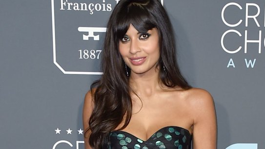 Jameela Jamil arrives at the 24th annual Critics' Choice Awards.