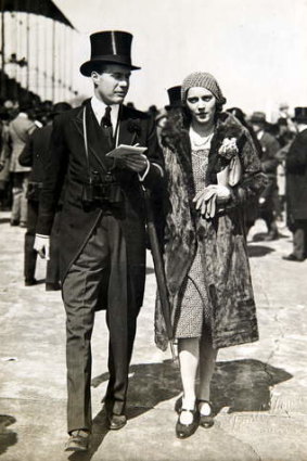 Sheila Chisholm and second husband Sir John 'Buffles' Milbanke at Ascot.