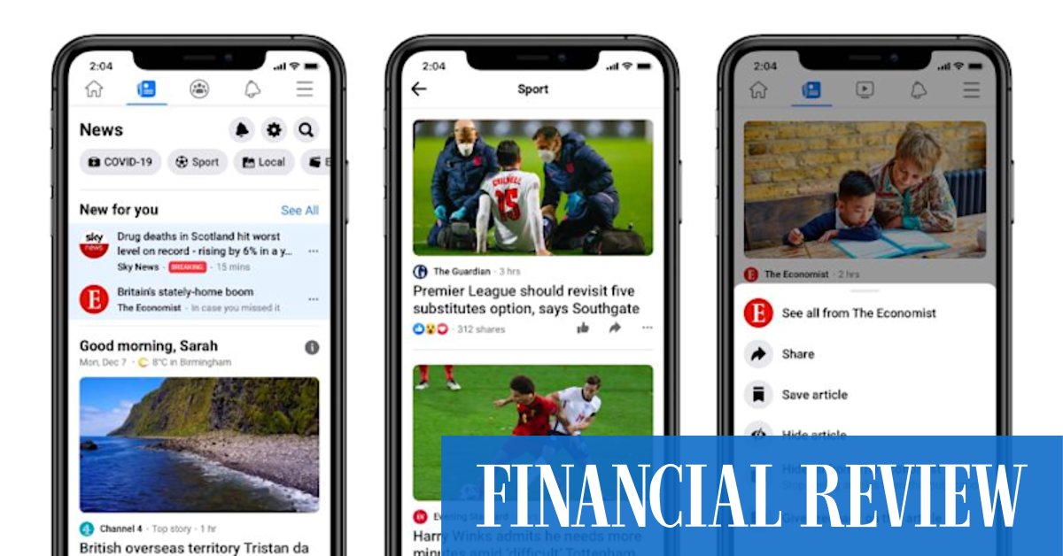 Facebook deals stall over 'poison pill' as it hints at News tab launch - Vimarsana News