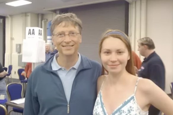 Bill Gates and Mila Antonova.