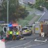 Man fights for life after car hits tree in Brisbane's south-west