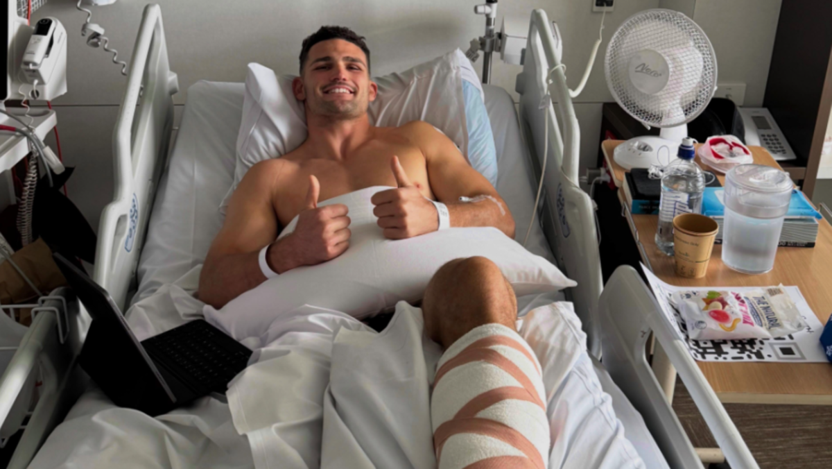Cleary posts injury update from hospital after horror fracture