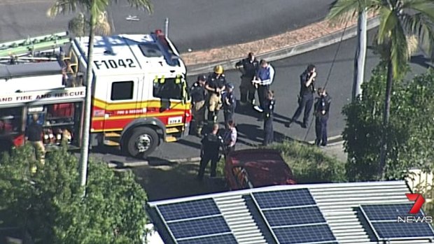 Police closed surrounding streets after a house fire in Caboolture.