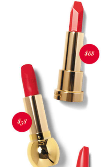 Sisley Le Phyto Rouge Long-Lasting Hydration Lipstick in Monaco, $68. Dior Diorific Mat Velvet Colour Lipstick in Désirable, $58.