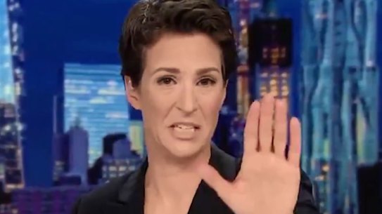 Rachel Maddow breaks down on air over Trump immigration policy