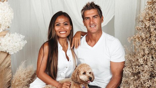 Former AFL player Ricky Olarenshaw and his wife Sarnanitha, or Nitha.
