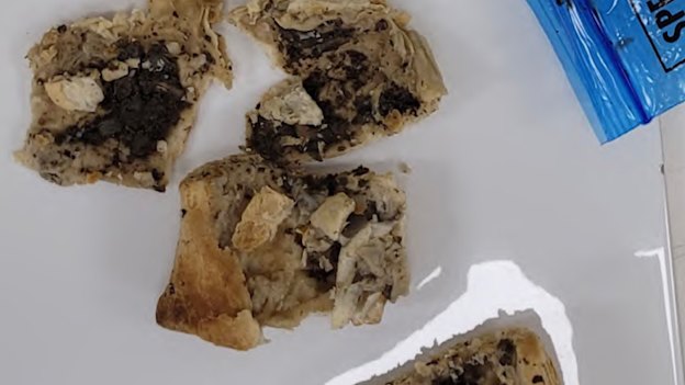 Leftovers of the fatal beef Wellington lunch served by Erin Patterson.