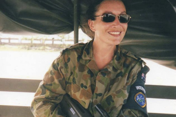 Tamara Sloper-Harding during her military days.