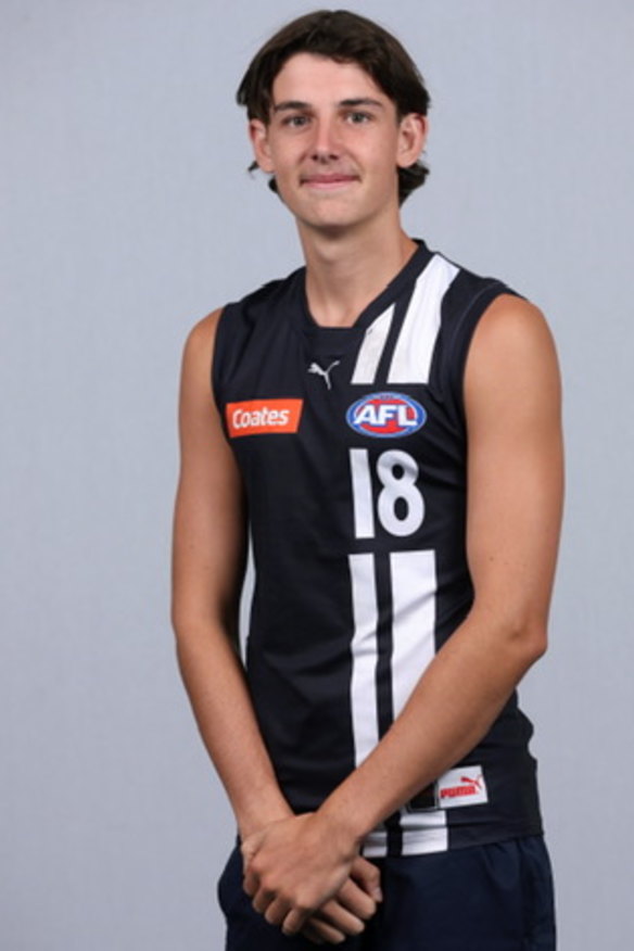Noah Caracella. While his father Blake played for three clubs, he is only father-son eligible for the Bombers.