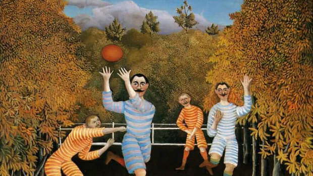 Henri Roussea's 'The Football Players' (1908).