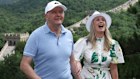 Prime Minister Anthony Albanese and fiancee Jodie Haydon visiting the Great Wall of China on Wednesday.