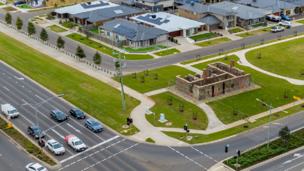 The bluestone shell of the 150-year old Doherty’s House in Tarneit.