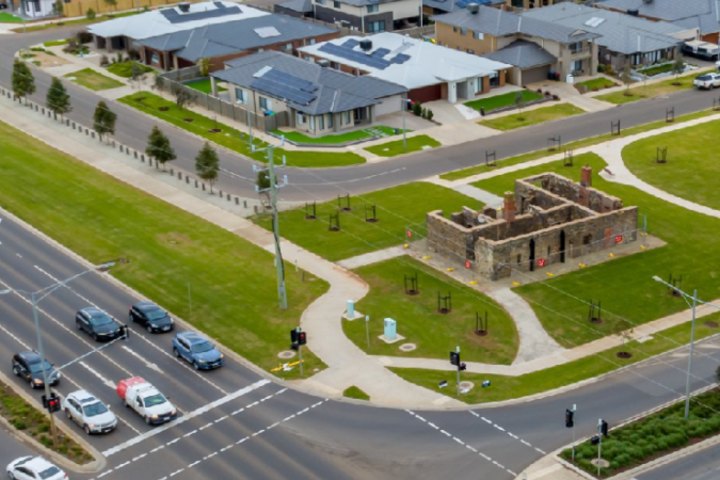 The bluestone shell of the 150-year old Doherty’s House in Tarneit.