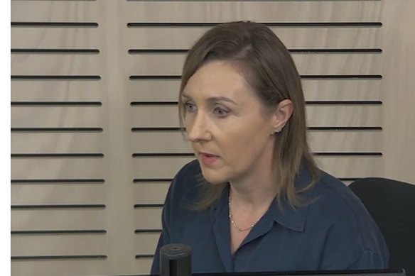 Former Investment NSW head Amy Brown at ICAC on Monday.