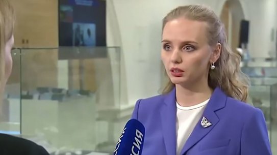 Sanctioned:  Russian president Vladimir Putin’s eldest daughter Maria Vorontsova.