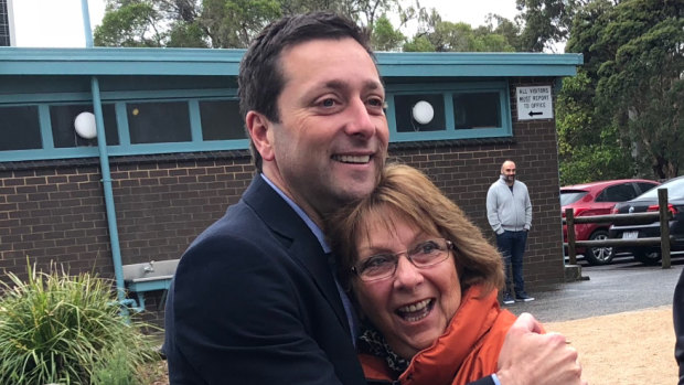 Matthew Guy with his mother, Vera. 