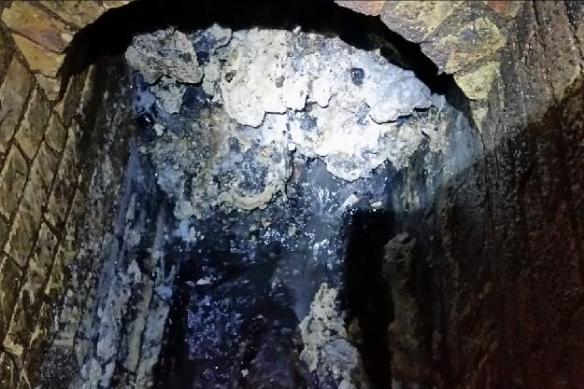A fatberg was removed from beneath Whitechapel in London in 2017.