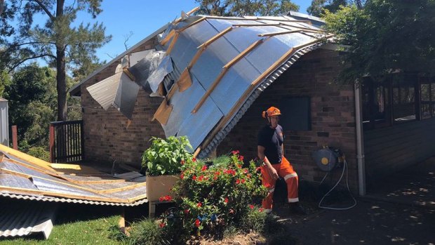 SES volunteers from the Hornsby Unit in NSW received close to 200 calls after a storm on Tuesday.