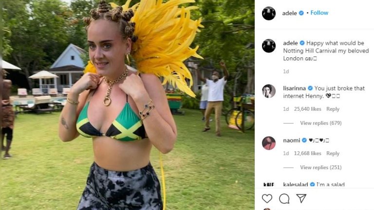 Adele S Instagram Post Sparks Cultural Appropriation Accusations