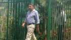 Justin Parker, the founder of Golden Valley leaving jail in PNG.