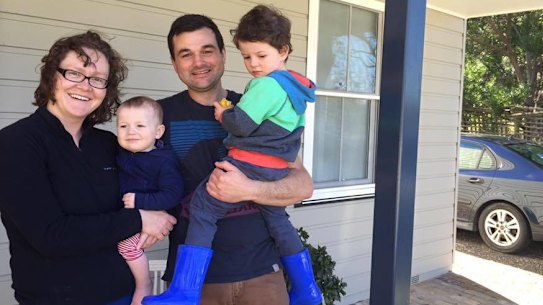 Trish and Tim Smith, and their sons Ben and Russell.