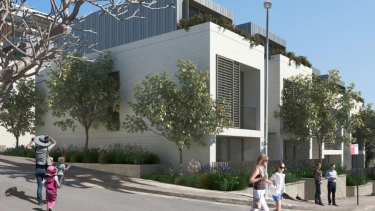 An artist's impression of Vision Land Glebe's 357 Glebe Point Road development, which will likely replace the court building. 
