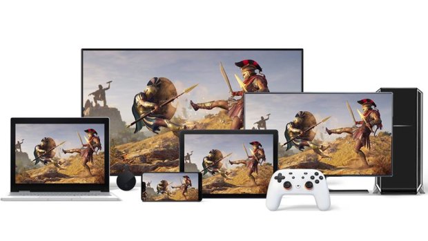 Google Stadia doesn't require a console, discs, or game installs and works on a variety of devices.