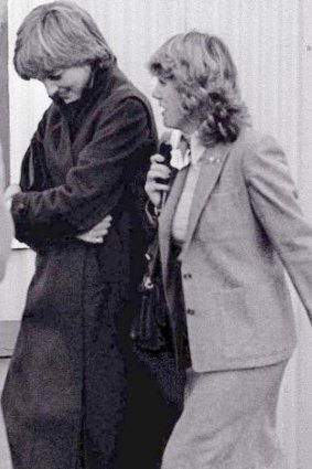Camilla Parker Bowles, right, and Lady Diana Spencer (later the Princess of Wales) in 1980.