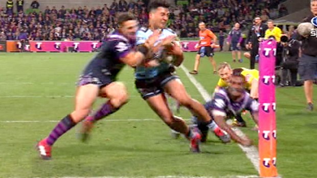 Slater's alleged shoulder charge is being hotly disputed. 