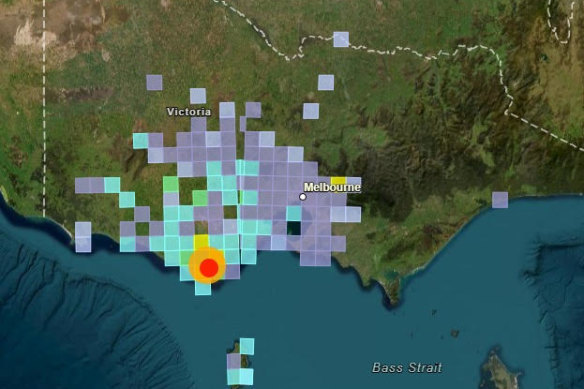 Magnitude 5 earthquake epicentre was near Colac in the Cape Otway Region.